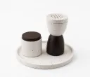 مبخرة مع علبة تخزين وصينية