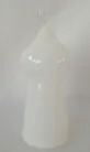 [FDG2618-1-milky white] فانوس زجاجي شكل هلال عريض (White)