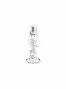 Glass Candlestick Holder