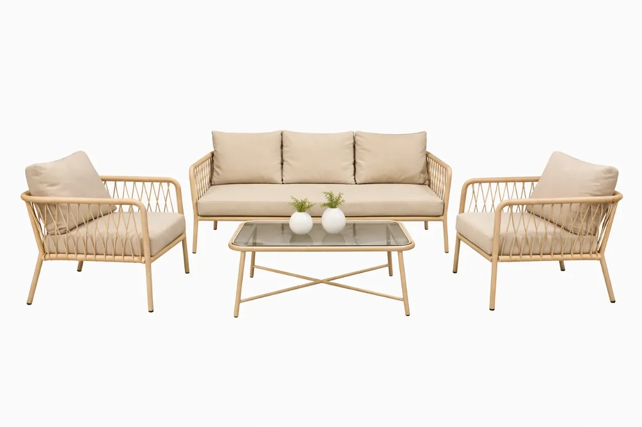 هيكل طقم كالما (White, Beige, single)
