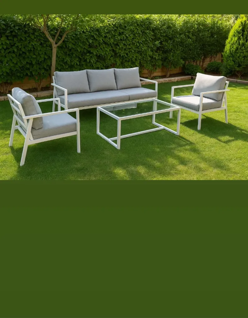 Vero Sofa Set (White, single)