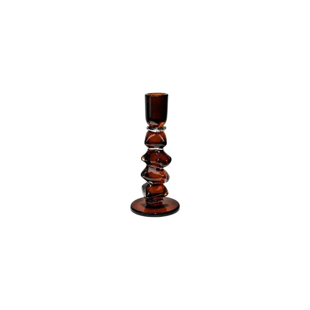 Glass Candlestick Holder