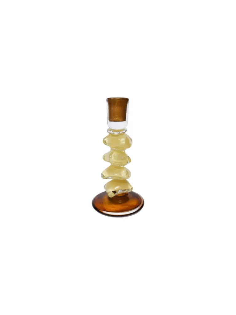Glass Candlestick Holder