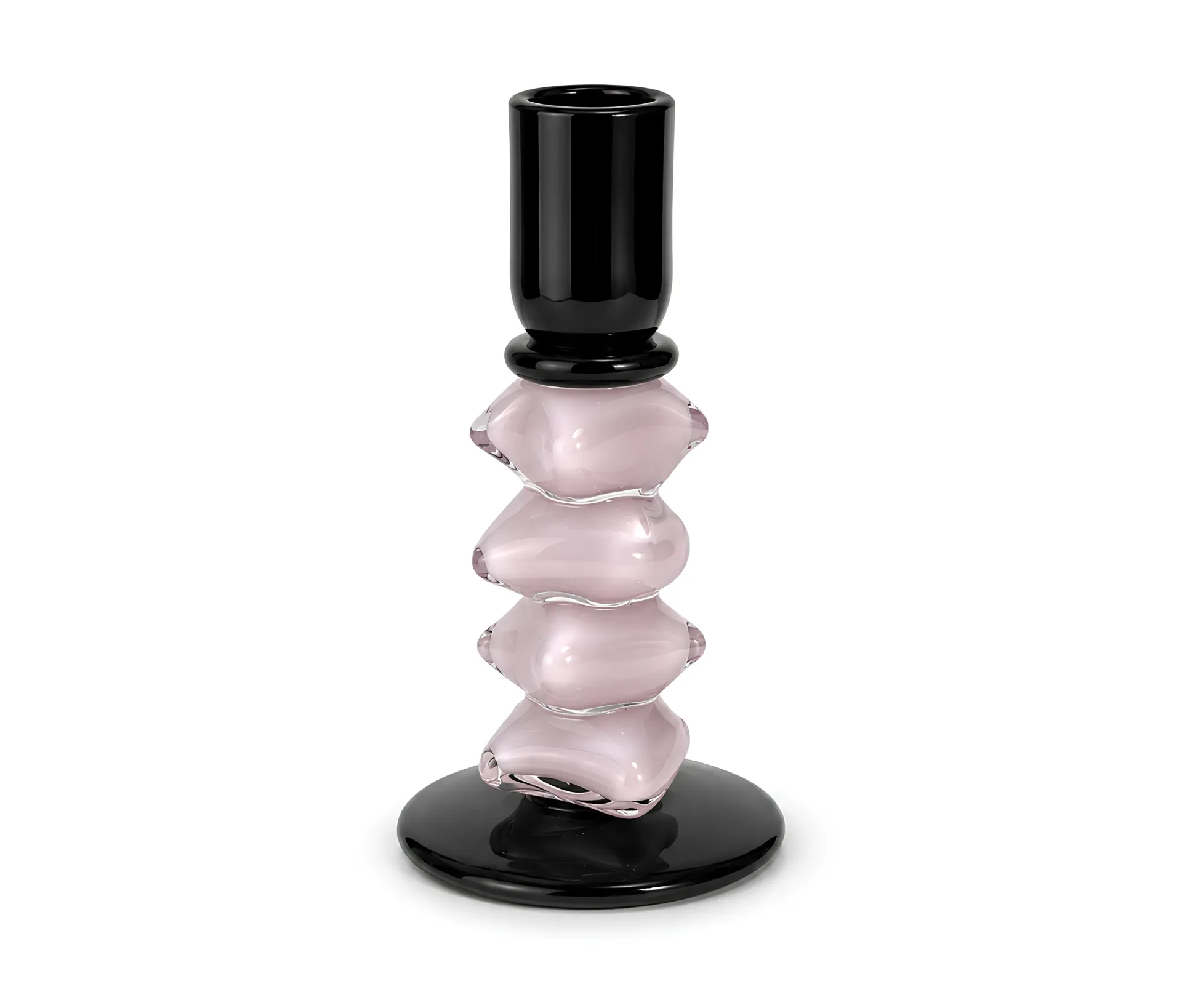 Glass Candlestick Holder