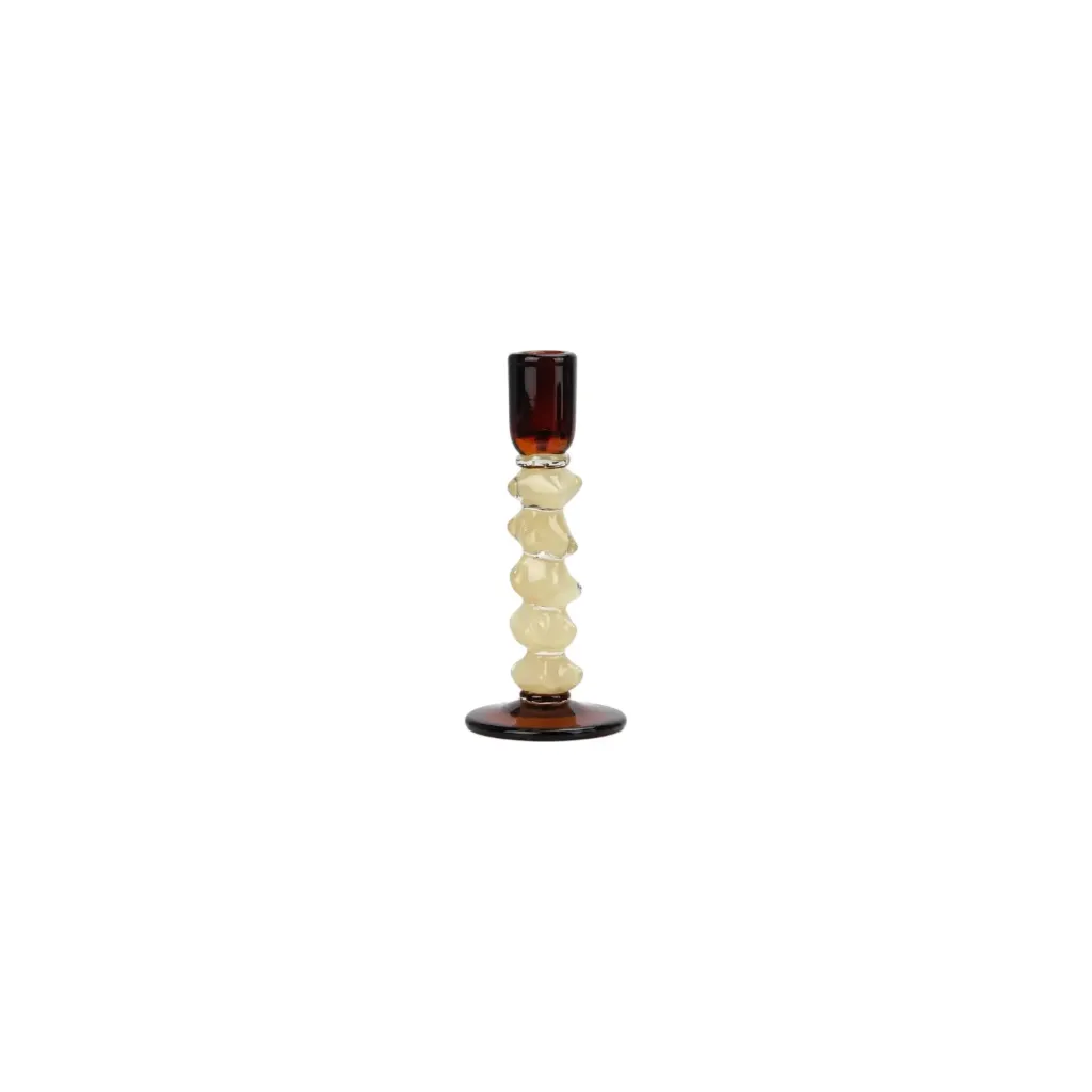 Glass Candlestick Holder