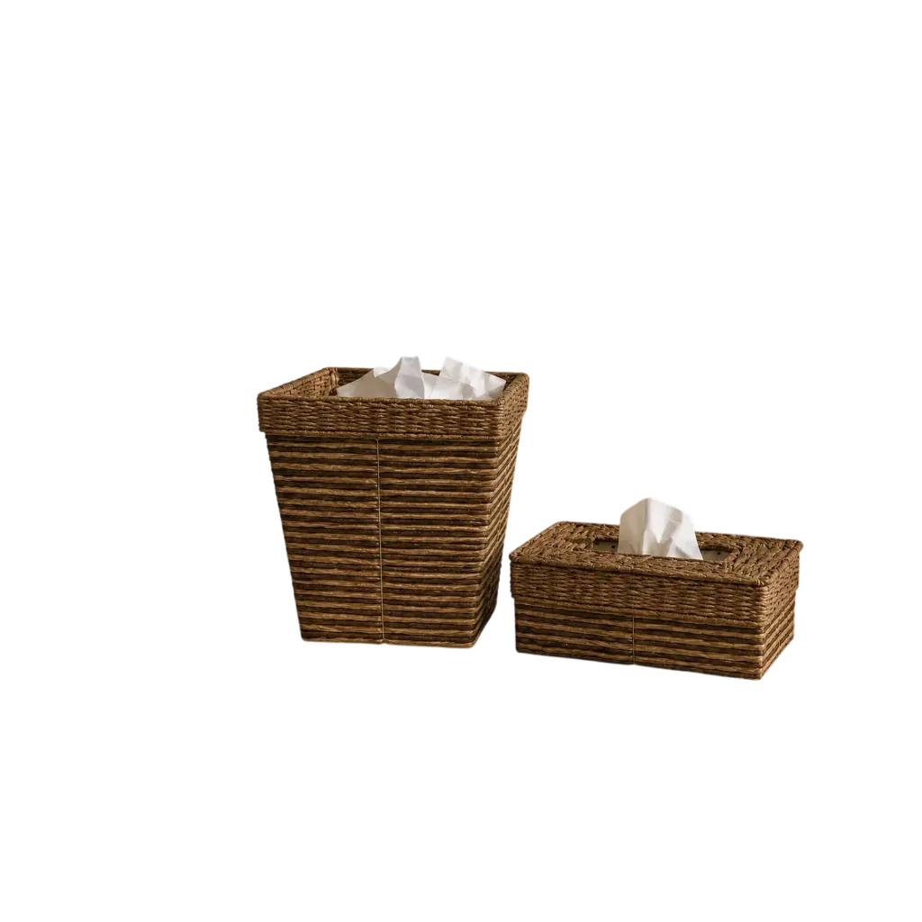 [Z5_L5] سلة مع باكيت فاين  (Brown)
