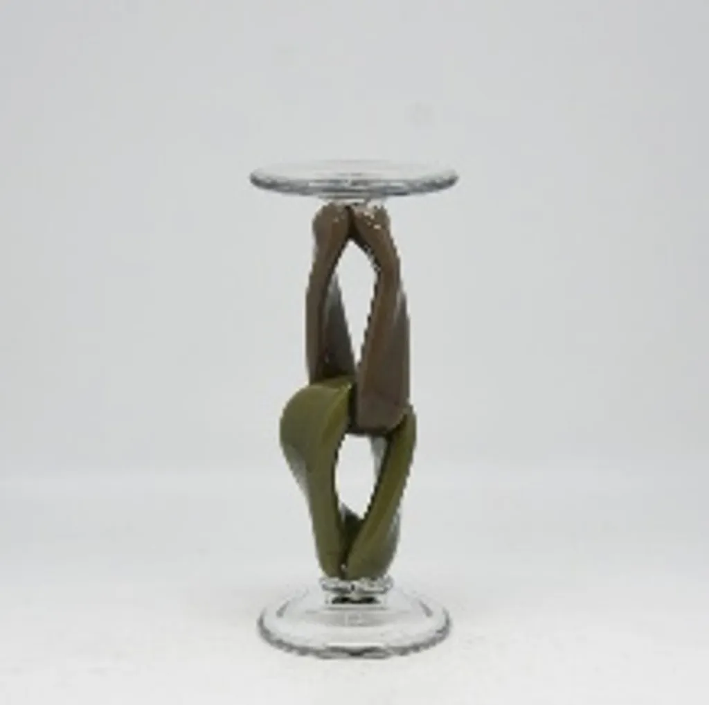 Handblown Glass Candle Holder