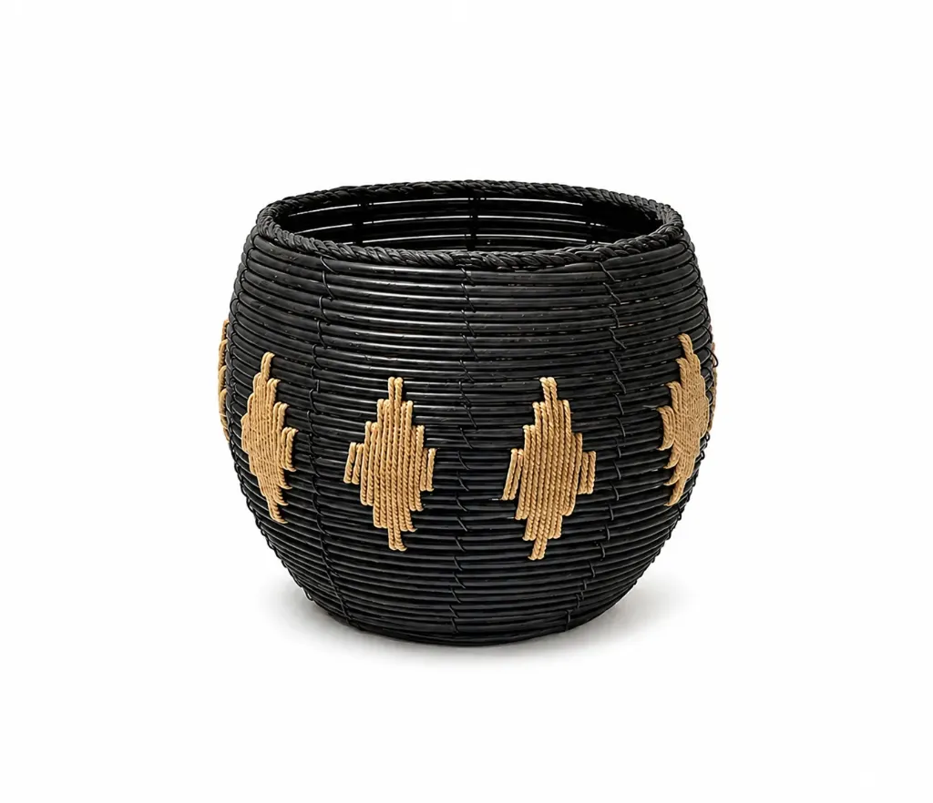 Woven Straw Plant Pots