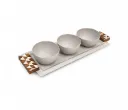 Arabesque Tray With 3 Plates