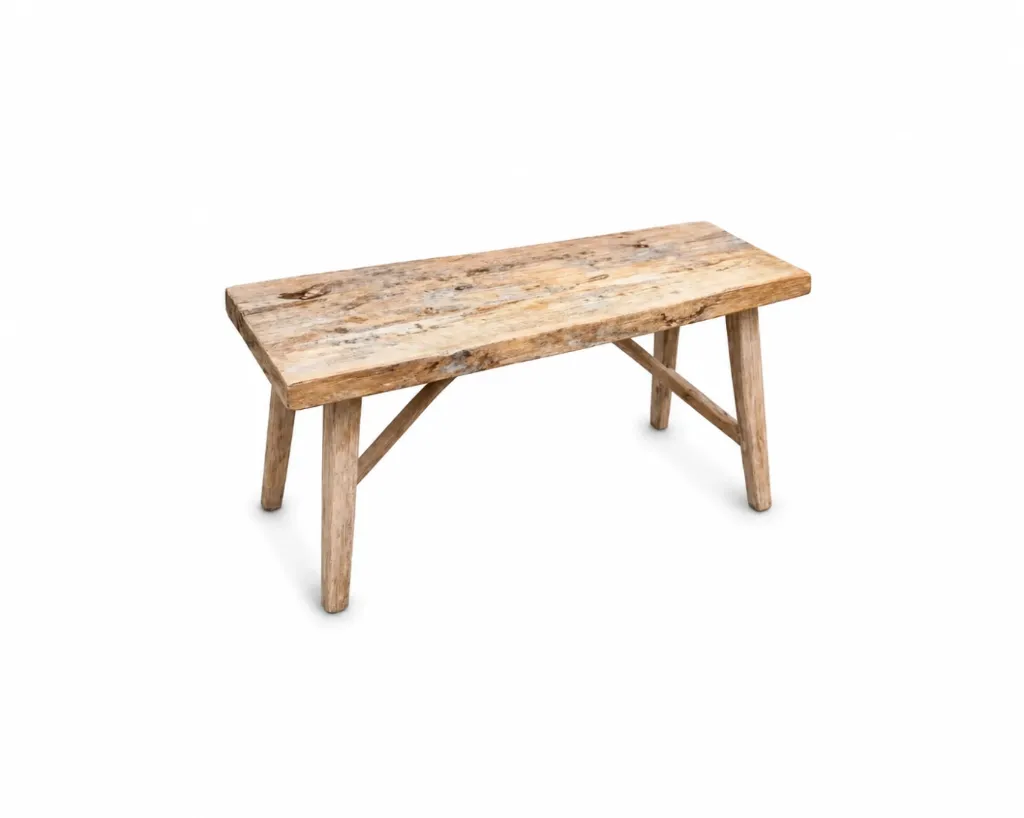 [HK-FYJ016L  كرسي خشبي مقاس 120*32*42] Wood Bench (120*32*42 CM)