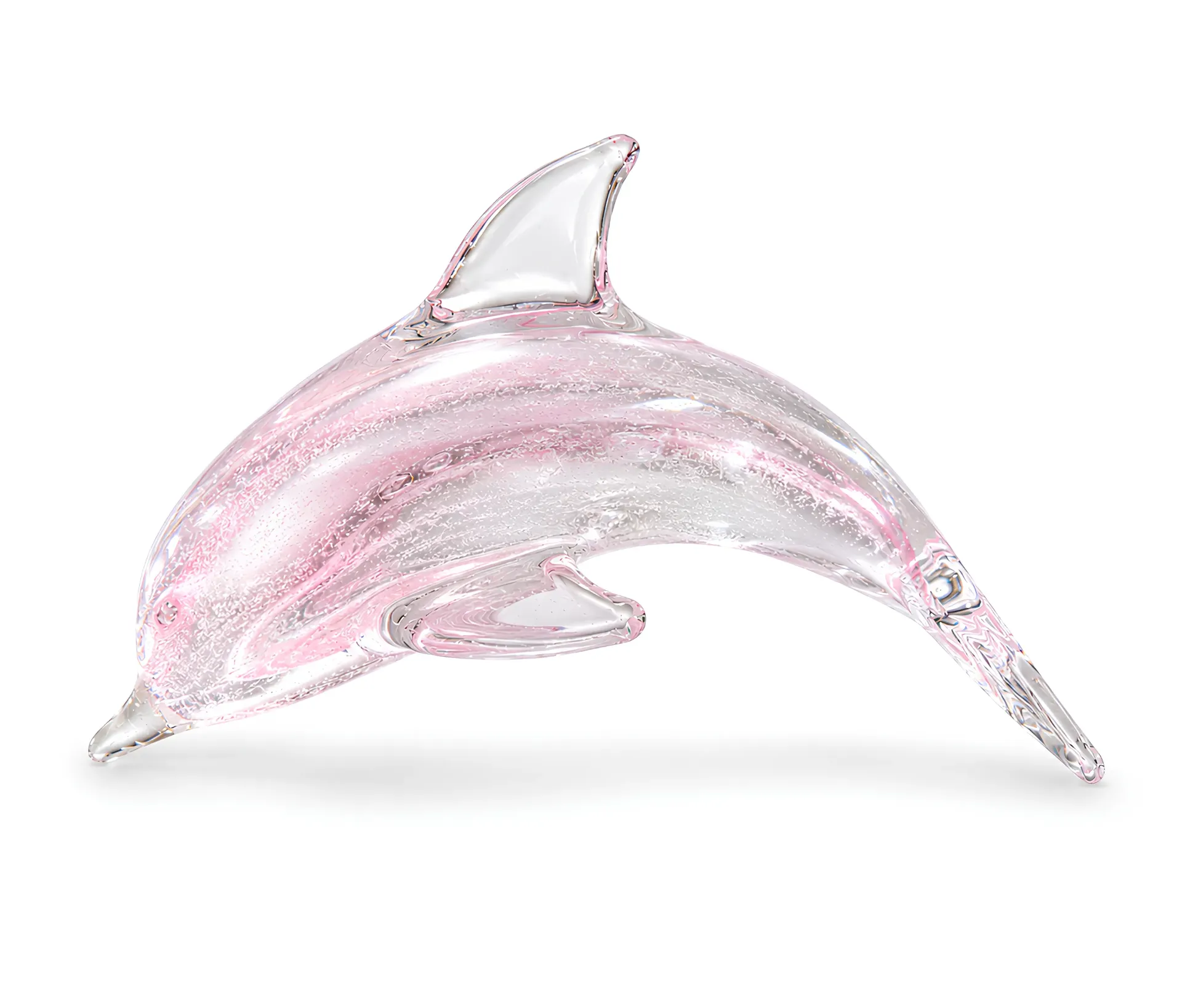 [W14] تحفة زجاجية على شكل دولفين (Pink)