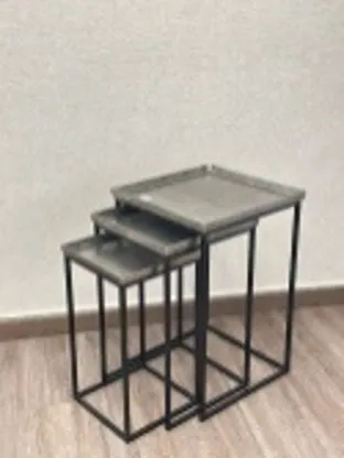 [8822 طاولات جنب المنيوم اسود] طاولات جنب المنيوم 