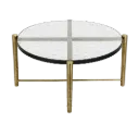 طاولة وسط وجه زجاج