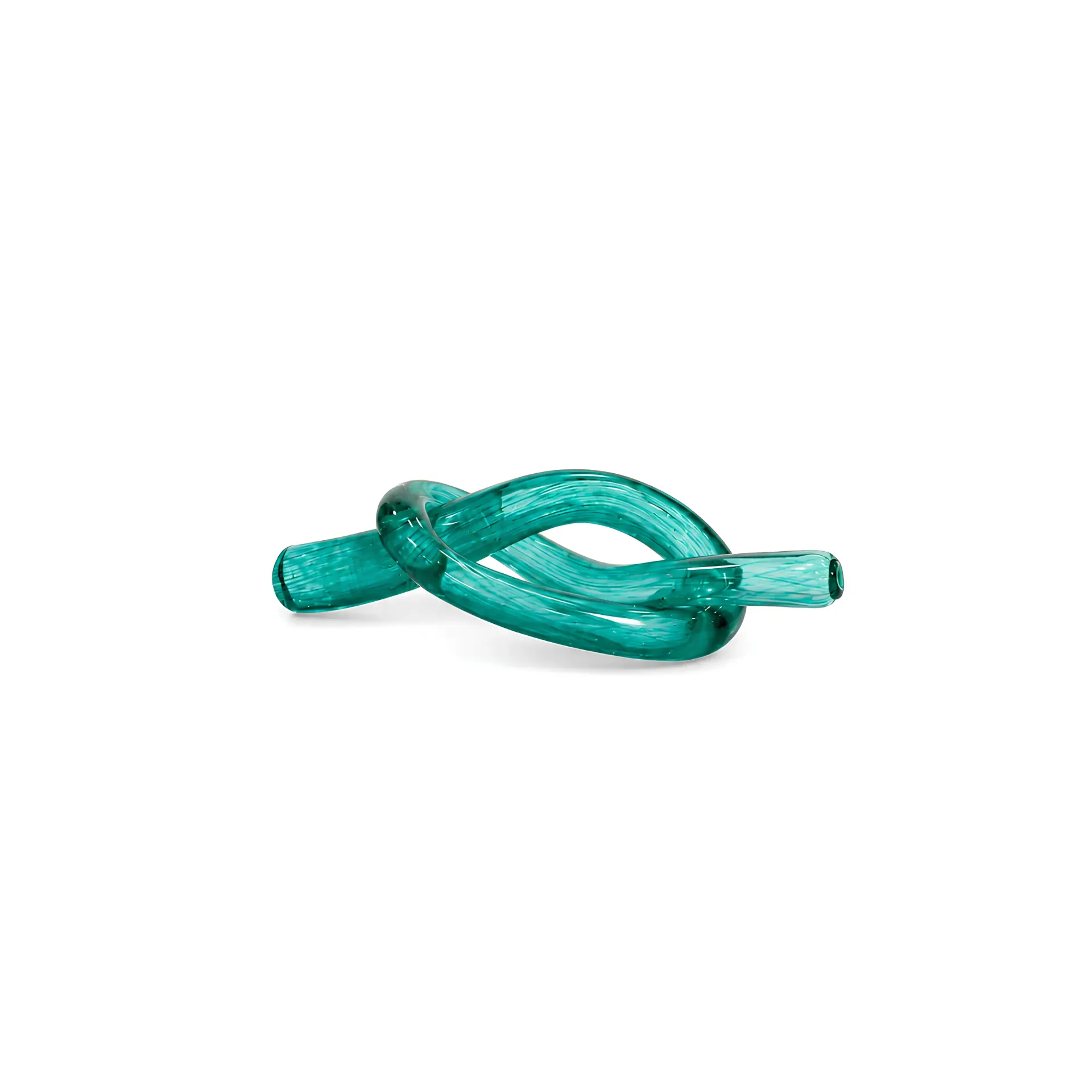 [FT769Z] تحفة زجاجية على شكل عقدة  (Green, Large)