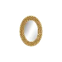 Mirrors with a frame of golden balls