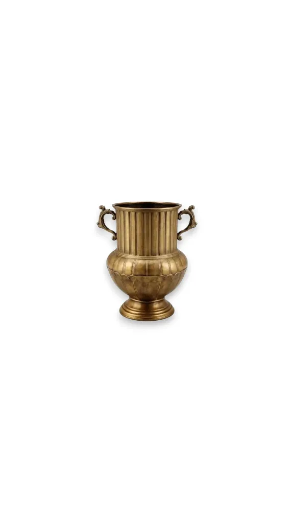 Aged Golden Vase
