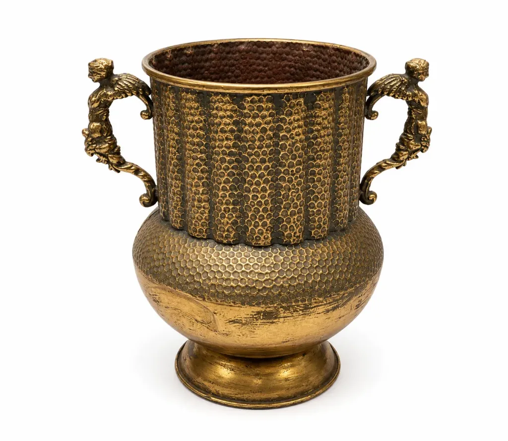Aged Golden Vase