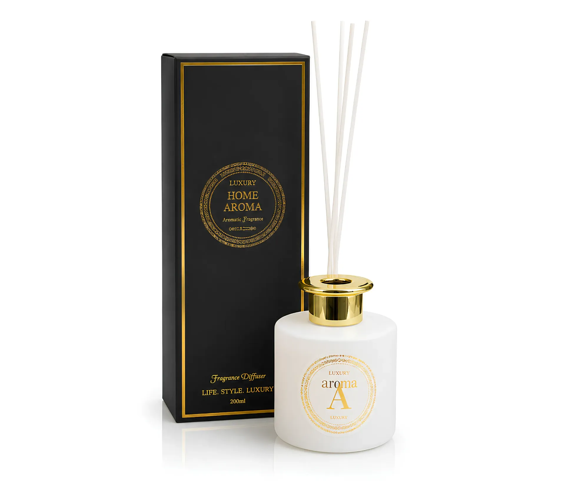 موزّع عطر زجاجي أبيض