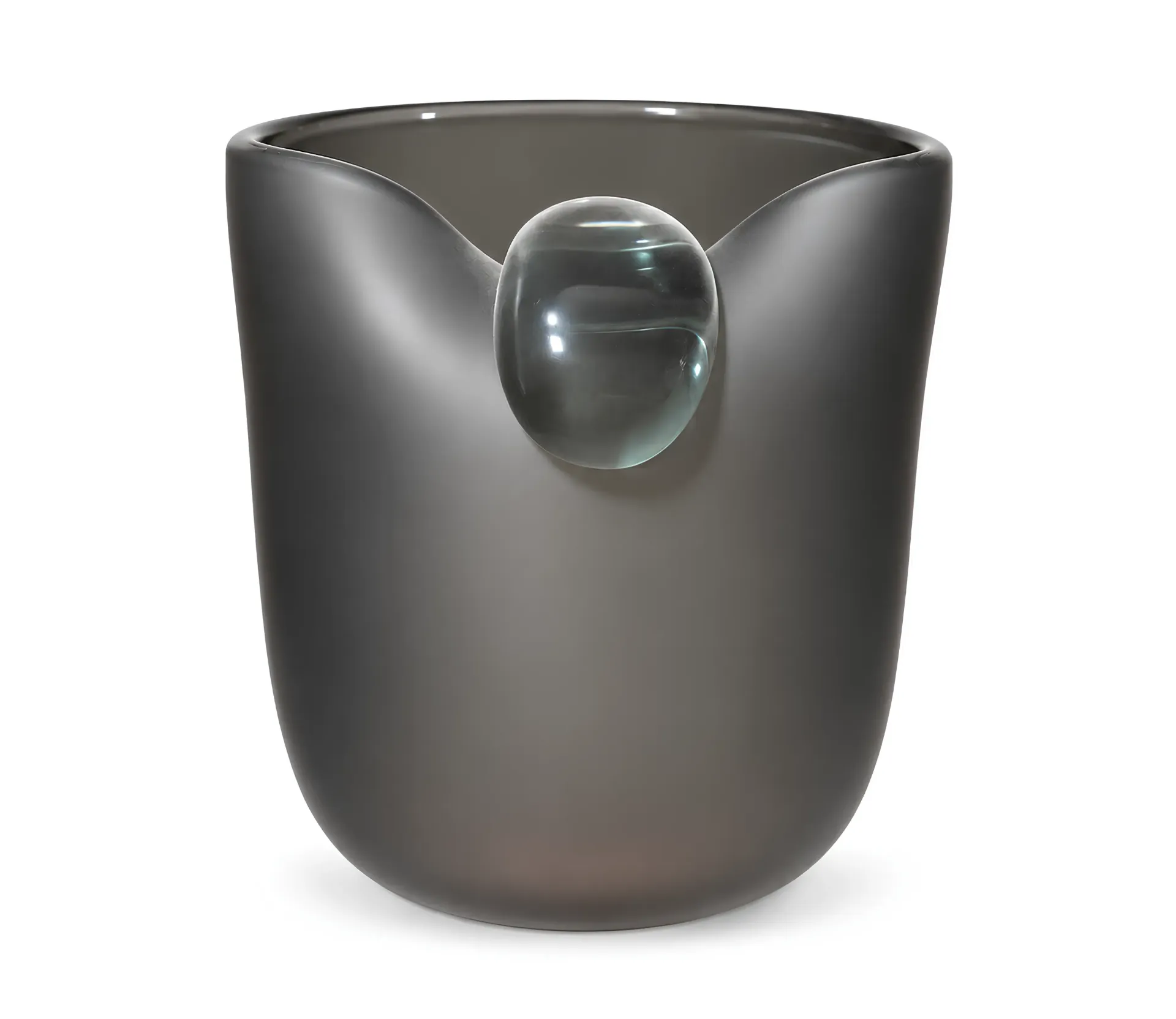 [BX6-24-33-2] فازة زجاجية على شكل قطرة ندى (Grey, Small)