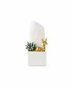 Decorative natural stone with a deer