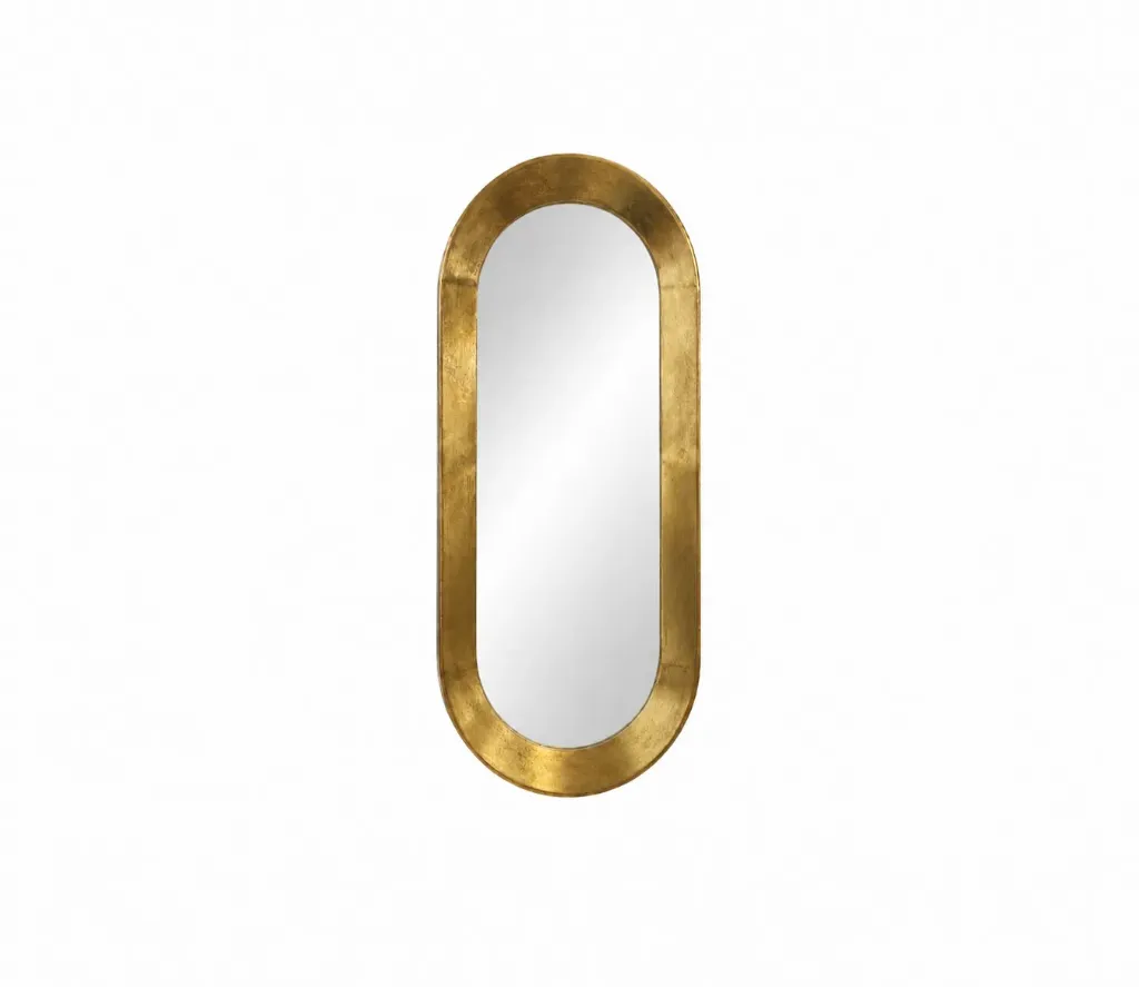 Oval Gold Mirrors